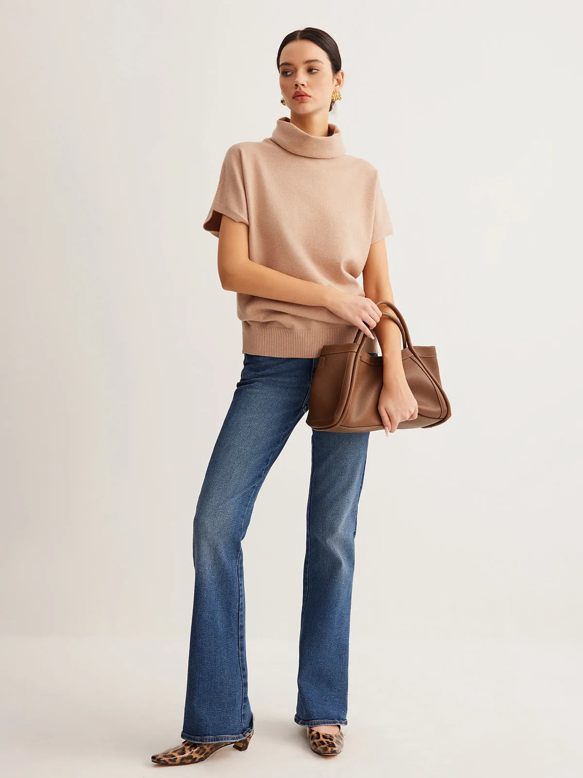 Wool-Blend Turtleneck Sweater Vest sold by COMMENSE product image thumbnail 2