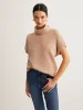 Wool-Blend Turtleneck Sweater Vest sold by COMMENSE