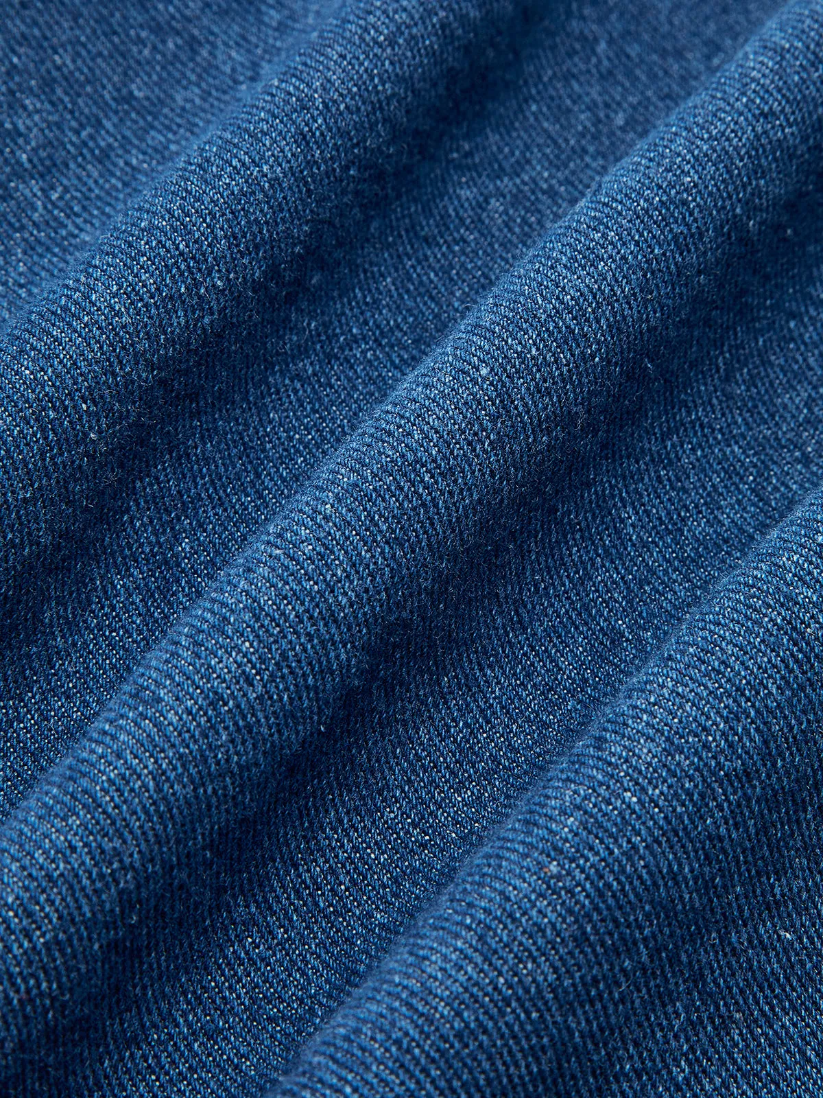 Metal Button Pleated Denim Skirt sold by COMMENSE product image thumbnail 3