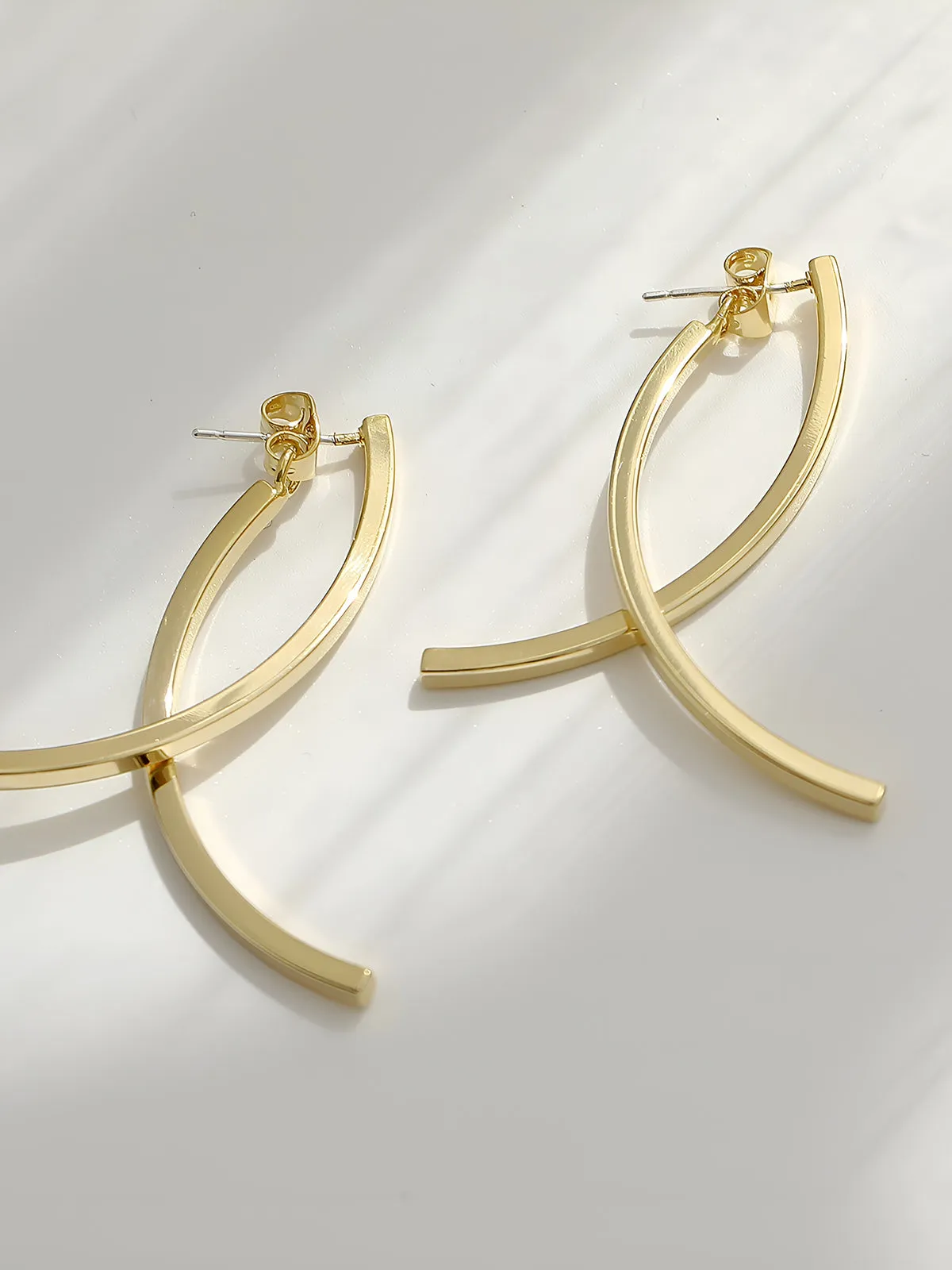 Geometric Stud Pendant Earrings sold by COMMENSE product image thumbnail 3