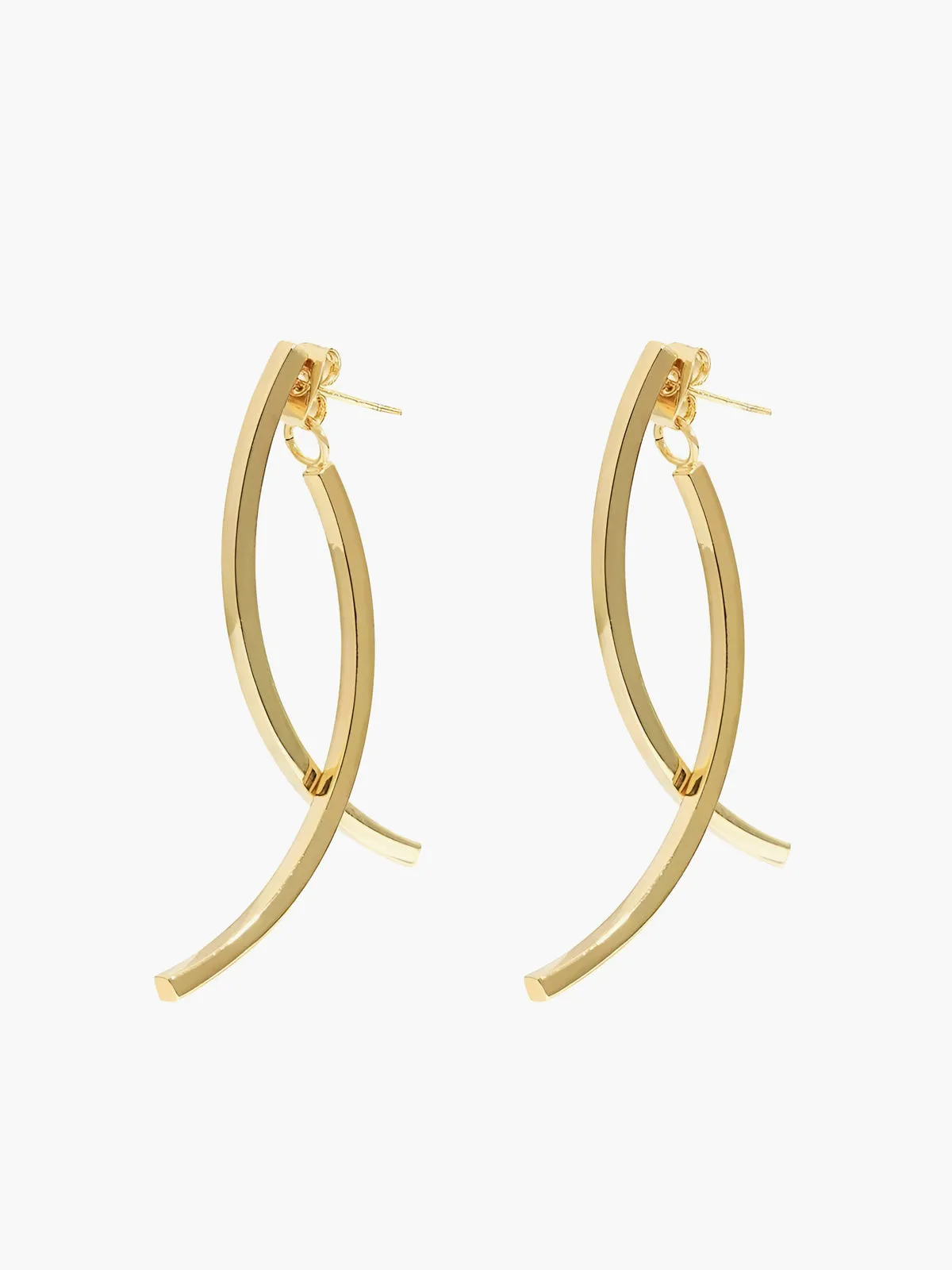 Geometric Stud Pendant Earrings sold by COMMENSE