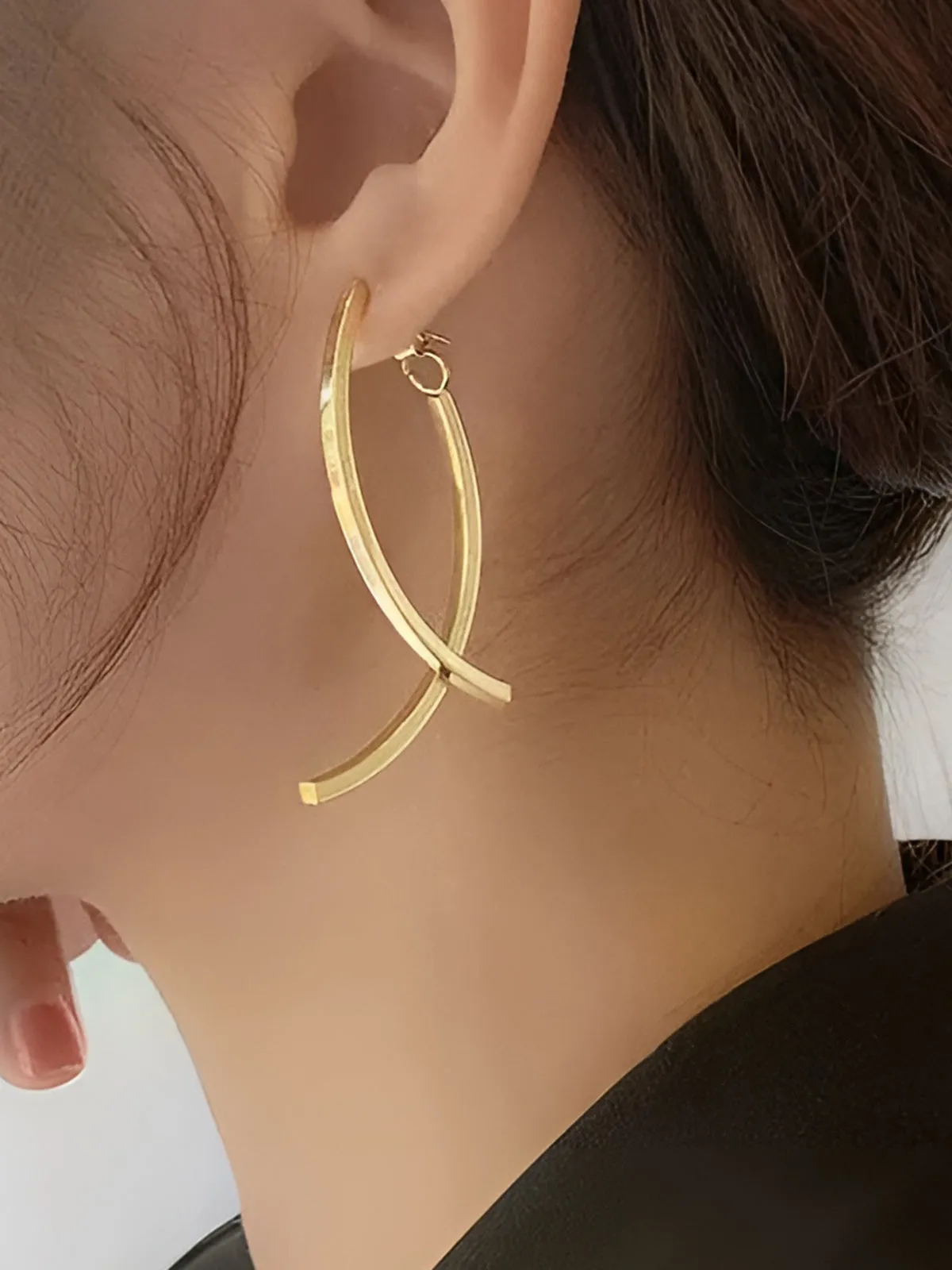 Geometric Stud Pendant Earrings sold by COMMENSE product image thumbnail 2