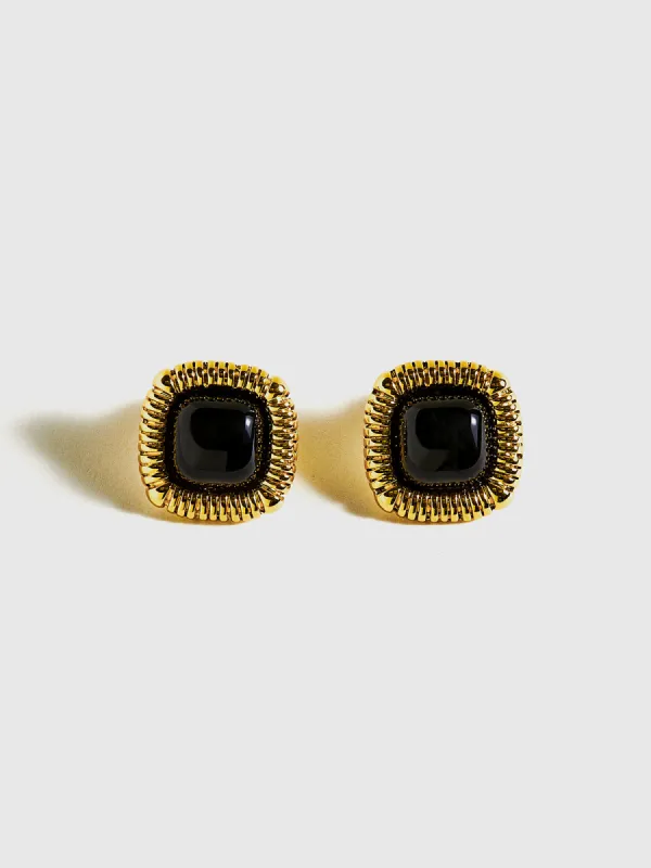 Spring Wire Edge Stud Earrings sold by COMMENSE