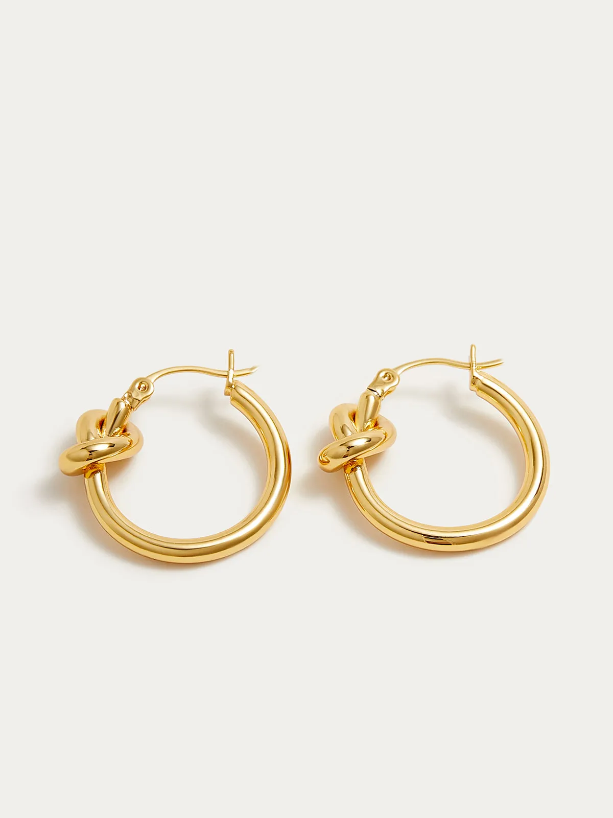 Knotted Hoop Earrings sold by COMMENSE product image thumbnail 3