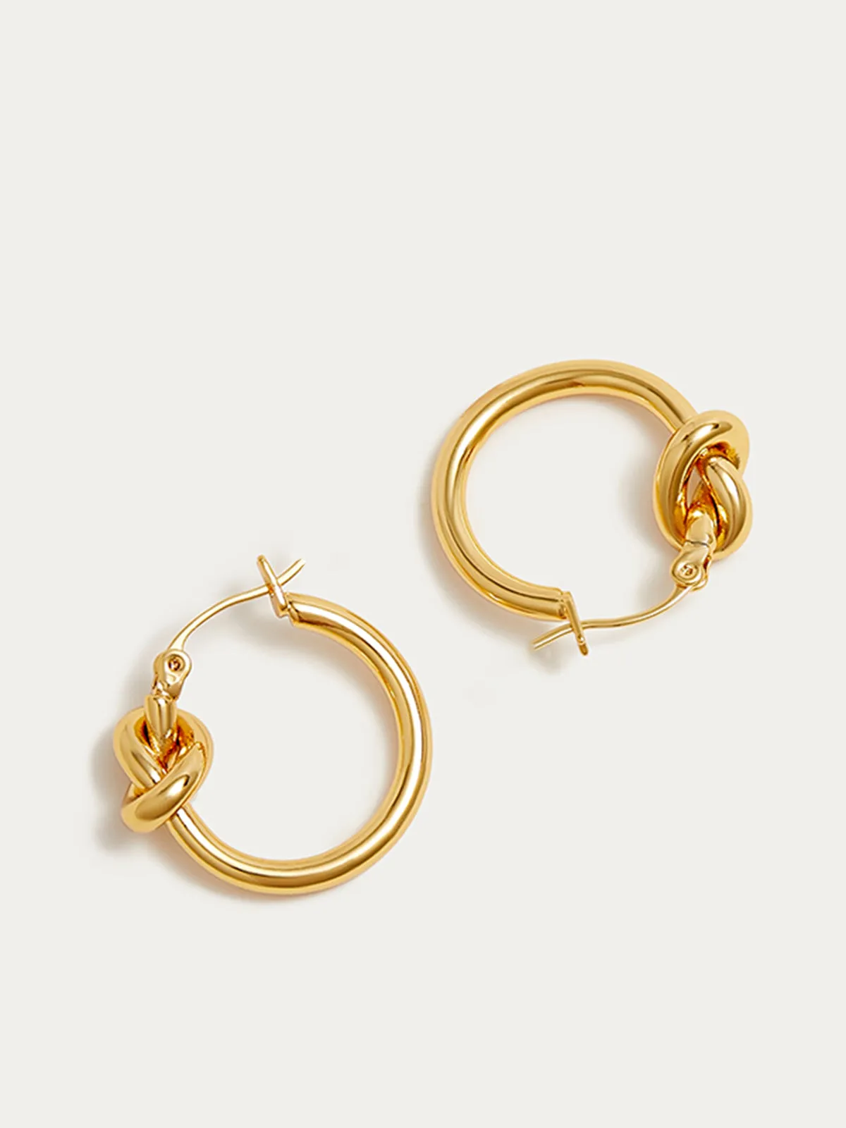 Knotted Hoop Earrings sold by COMMENSE product image thumbnail 2
