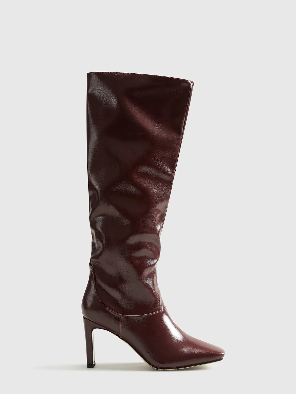 High-Heel Square Toe Knee-High Boots sold by COMMENSE product image thumbnail 2
