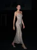 Mesh Trim Rhinestone-Decor Cami Dress sold by COMMENSE