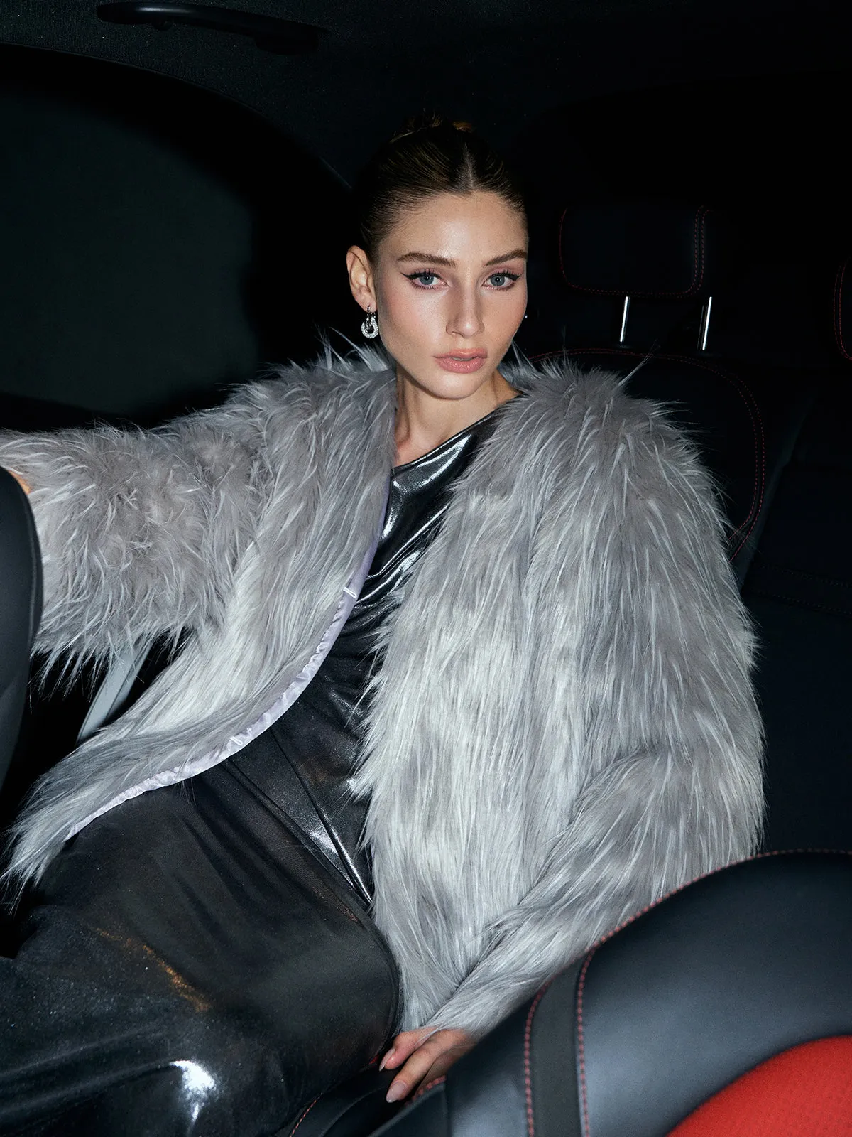 Elegant Faux Fur Coat sold by COMMENSE product image thumbnail 3