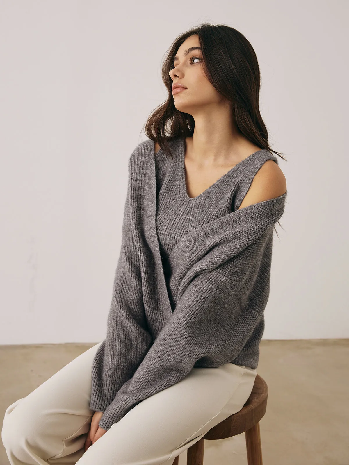 Ribbed Button Sweater Co-ord sold by COMMENSE product image thumbnail 2