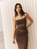 Pleated Semi-Sheer Cami Dress sold by COMMENSE
