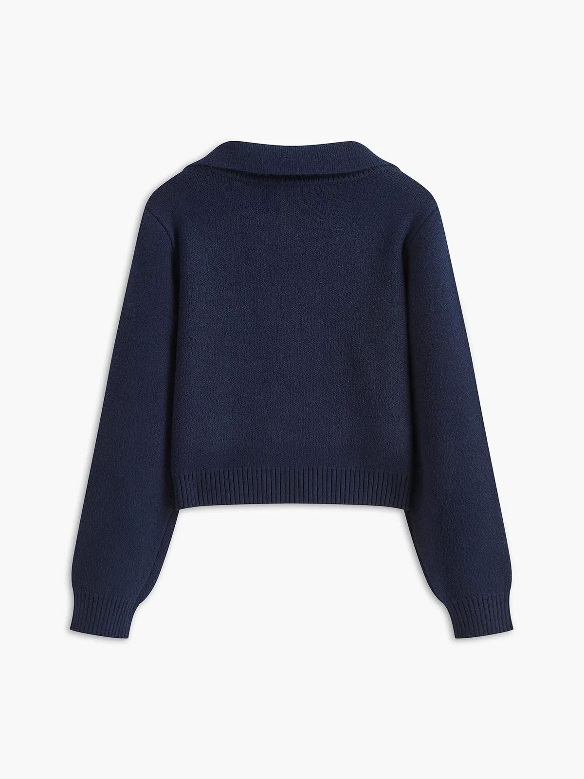 Button Lapel Short Cardigan sold by COMMENSE product image thumbnail 2