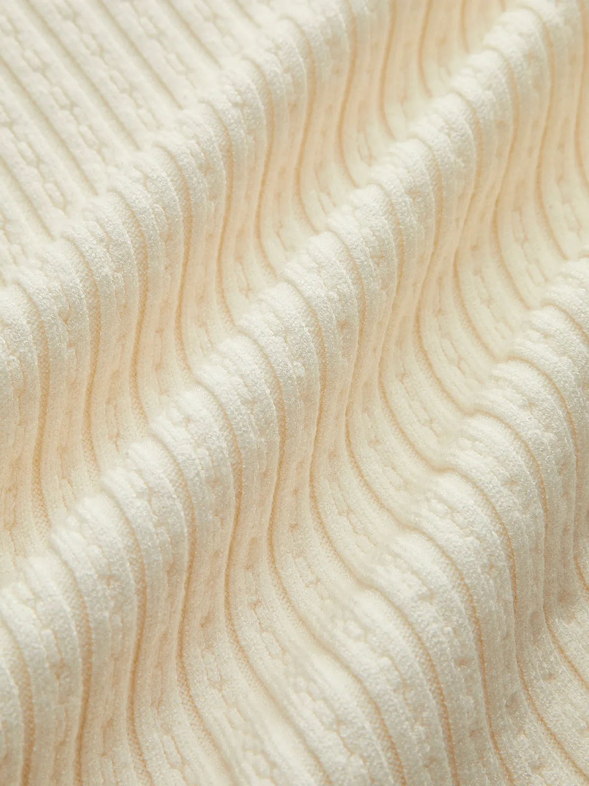 Elegant Lace Trim Slim Sweater sold by COMMENSE product image thumbnail 4