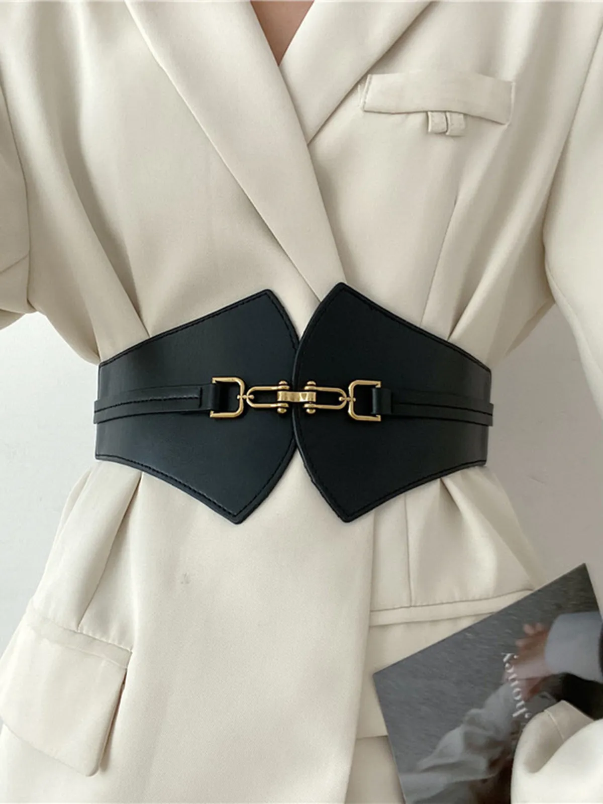 Metal Decor Elastic Wide Belt sold by COMMENSE product image thumbnail 3