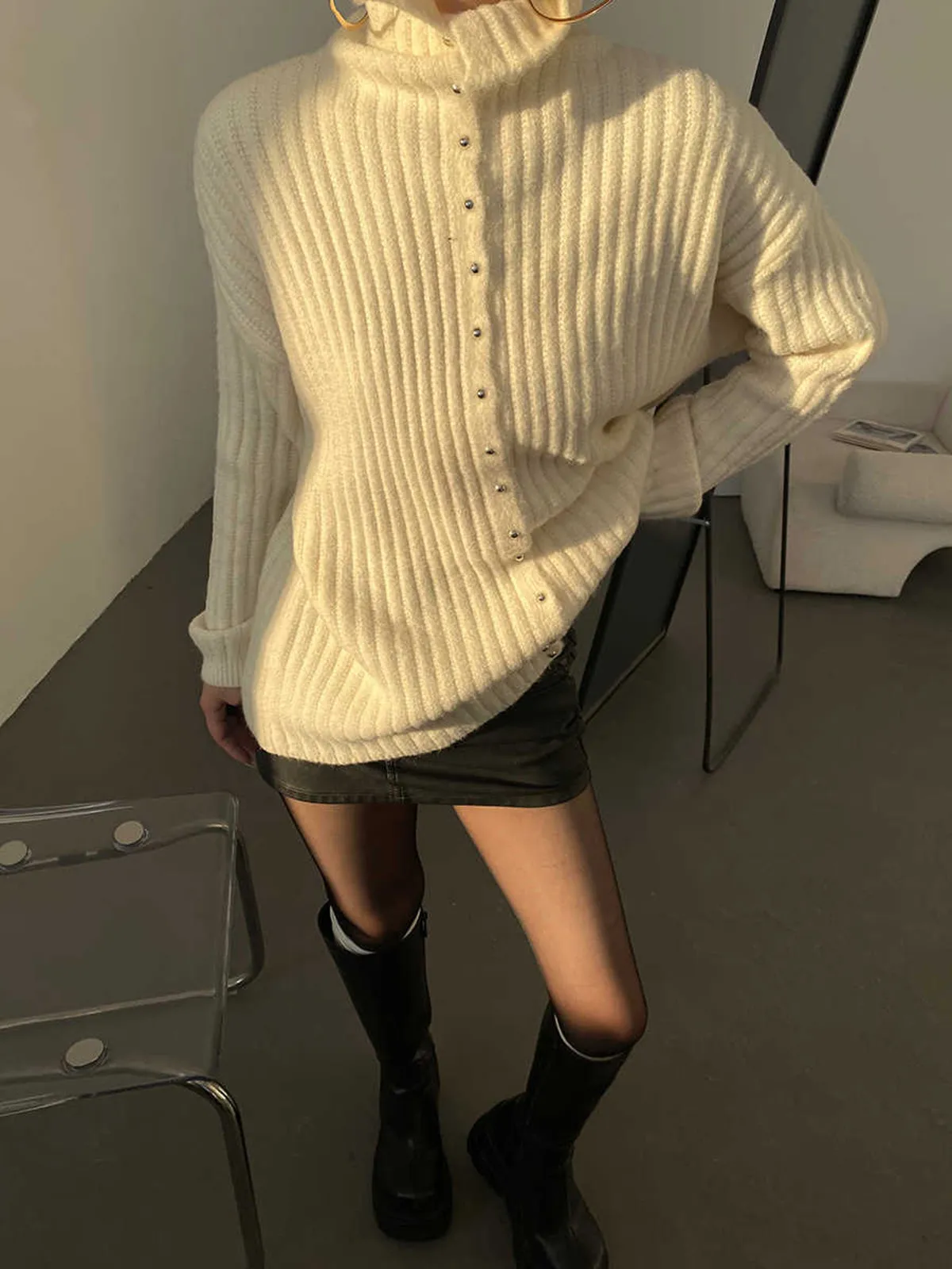 Elegant Button Cardigan sold by COMMENSE product image thumbnail 4