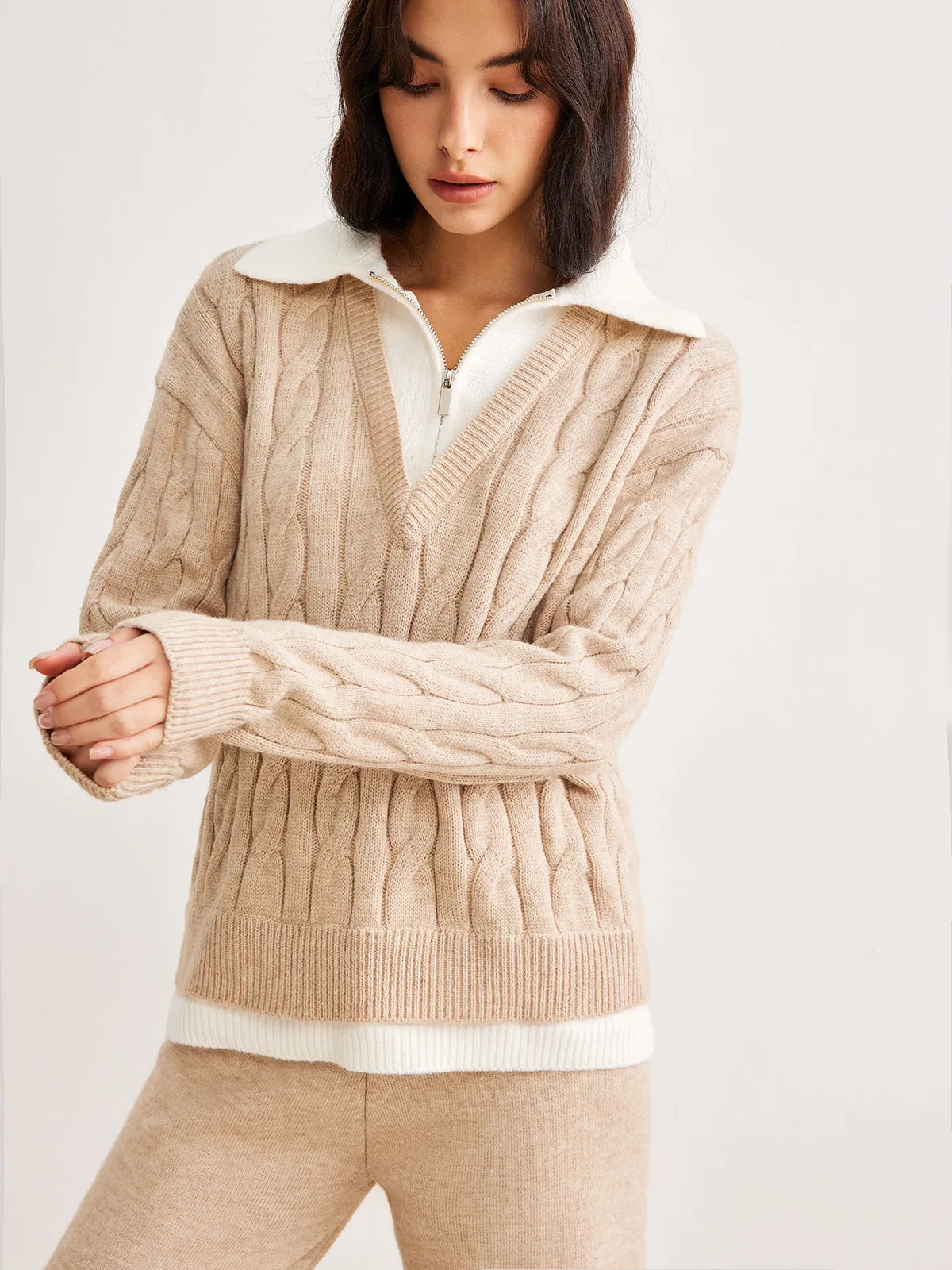 2 in 1 Cozy Twist Sweater Co-ord sold by COMMENSE product image thumbnail 3