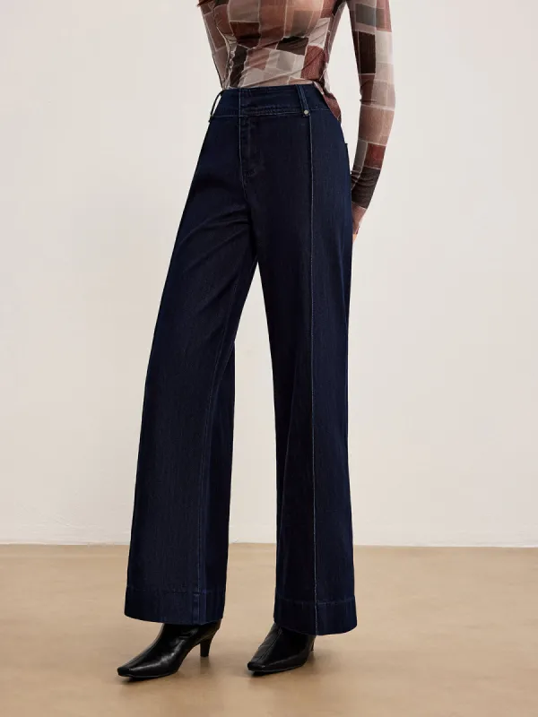 Plain Piping Denim Pants sold by COMMENSE