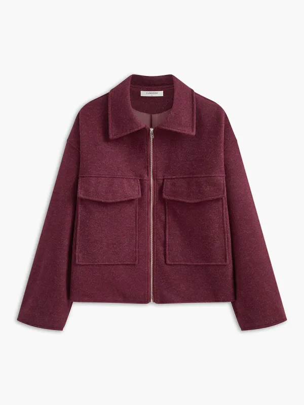 Cargo Tweed Polo Jacket sold by COMMENSE