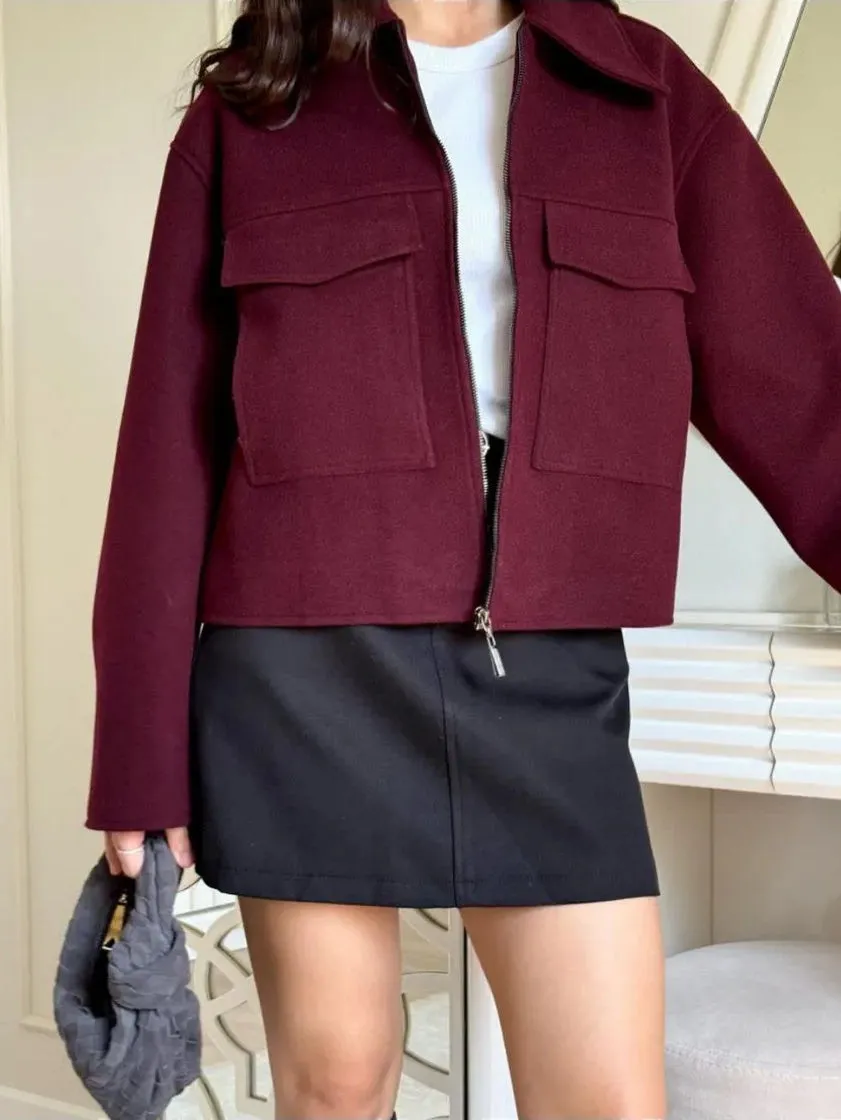 Cargo Tweed Polo Jacket sold by COMMENSE product image thumbnail 2