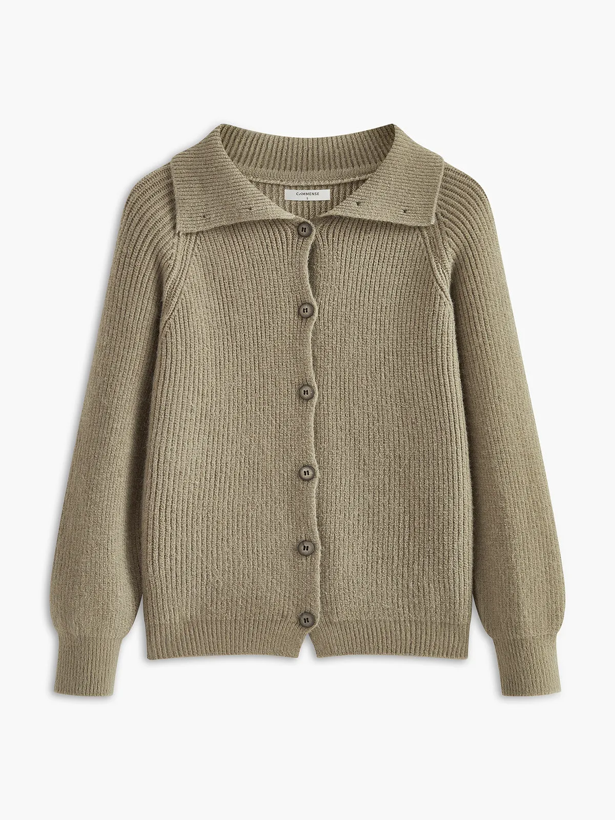 Lapel Cozy Cardigan sold by COMMENSE