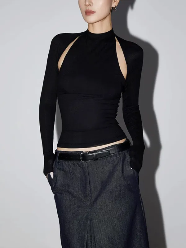 Crop Cutout T-Shirt sold by COMMENSE