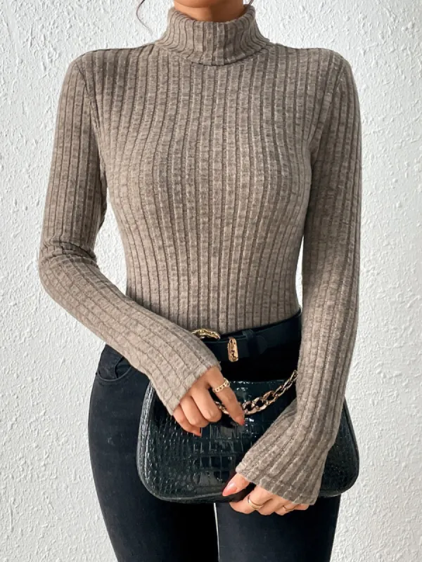 Stand Collar Brushed Top sold by COMMENSE