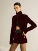 Velvet Lapel Short Blazer sold by COMMENSE