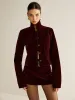 Velvet Lapel Short Blazer sold by COMMENSE