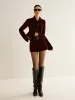 Velvet Lapel Short Blazer sold by COMMENSE