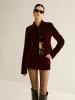 Velvet Lapel Short Blazer sold by COMMENSE