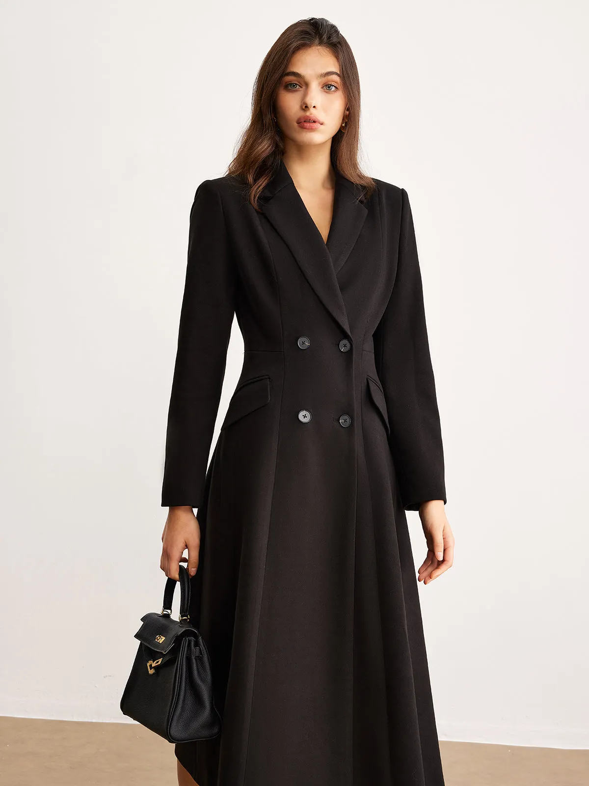 Button Lapel Long Blazer sold by COMMENSE product image thumbnail 2
