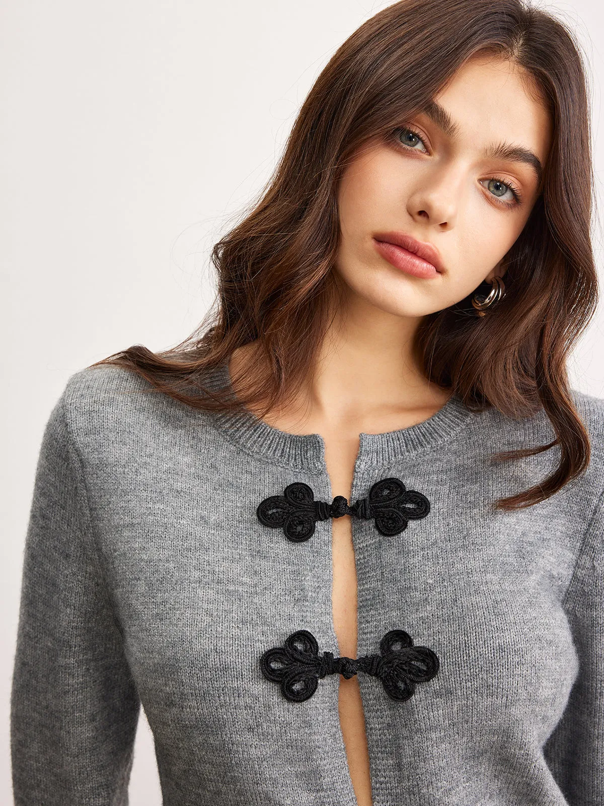 Leisure Chinese Knot Button Cardigan sold by COMMENSE product image thumbnail 2