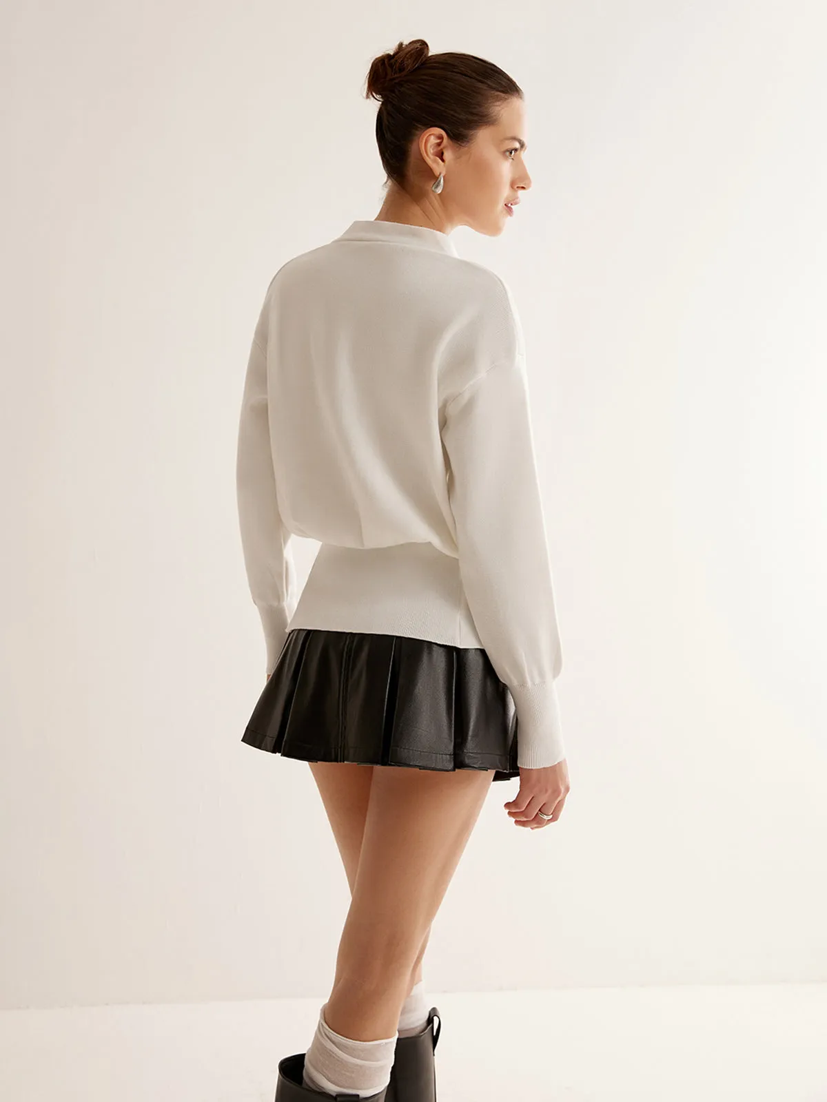 Plain Split Cardigan sold by COMMENSE product image thumbnail 3