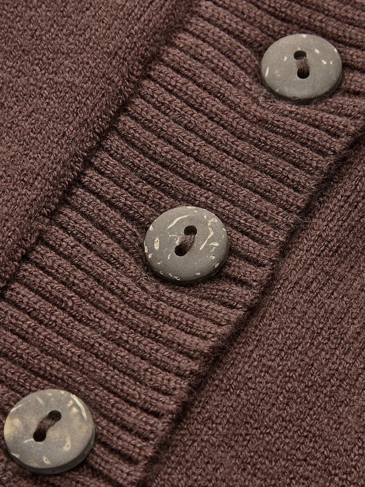 Crew Neck Breasted Cardigan sold by COMMENSE product image thumbnail 3