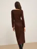 Plain Crinkle Textured Dress Without Belt sold by COMMENSE