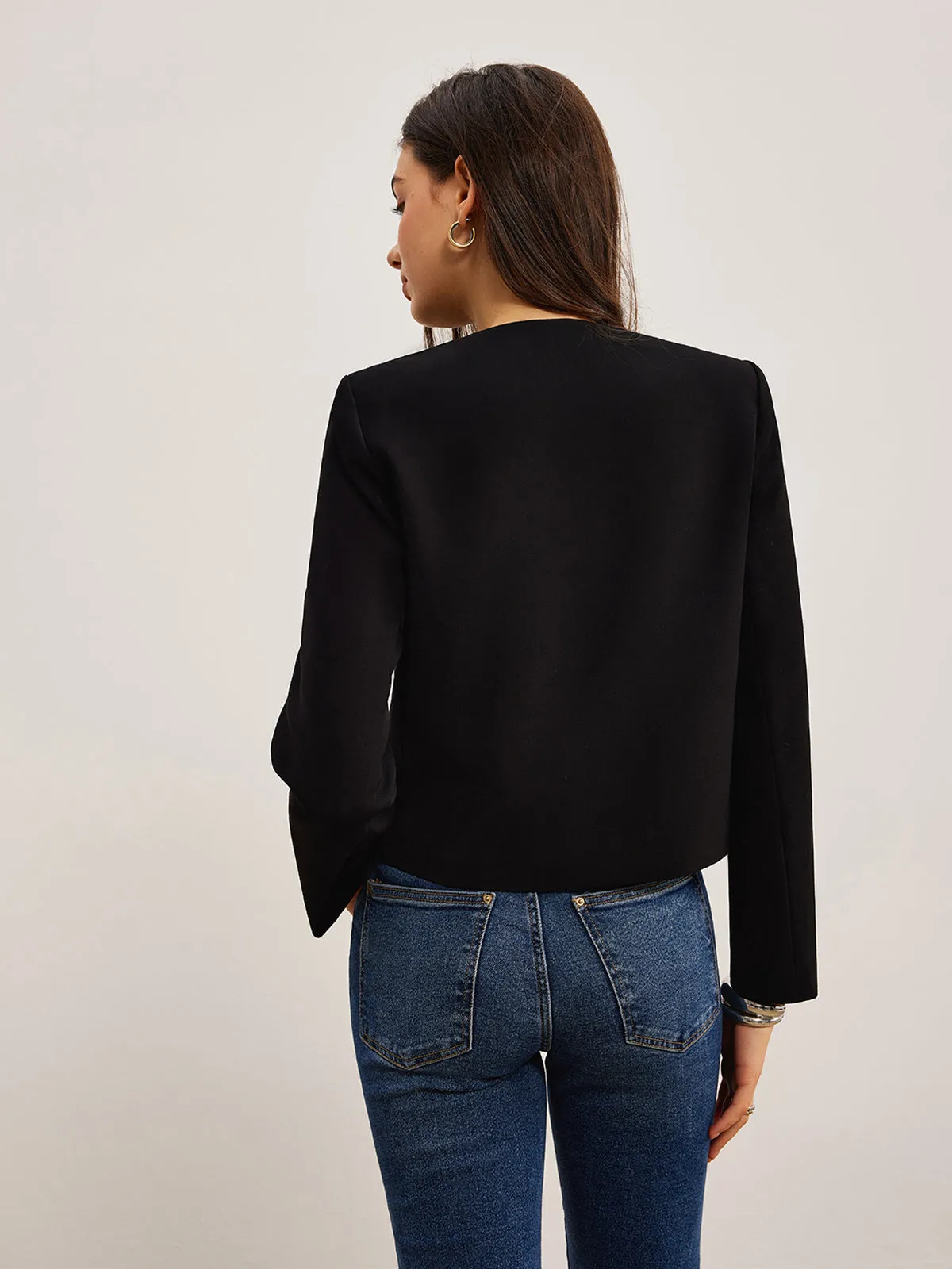 Heart-Button Regular Fit Blazer sold by COMMENSE product image thumbnail 5