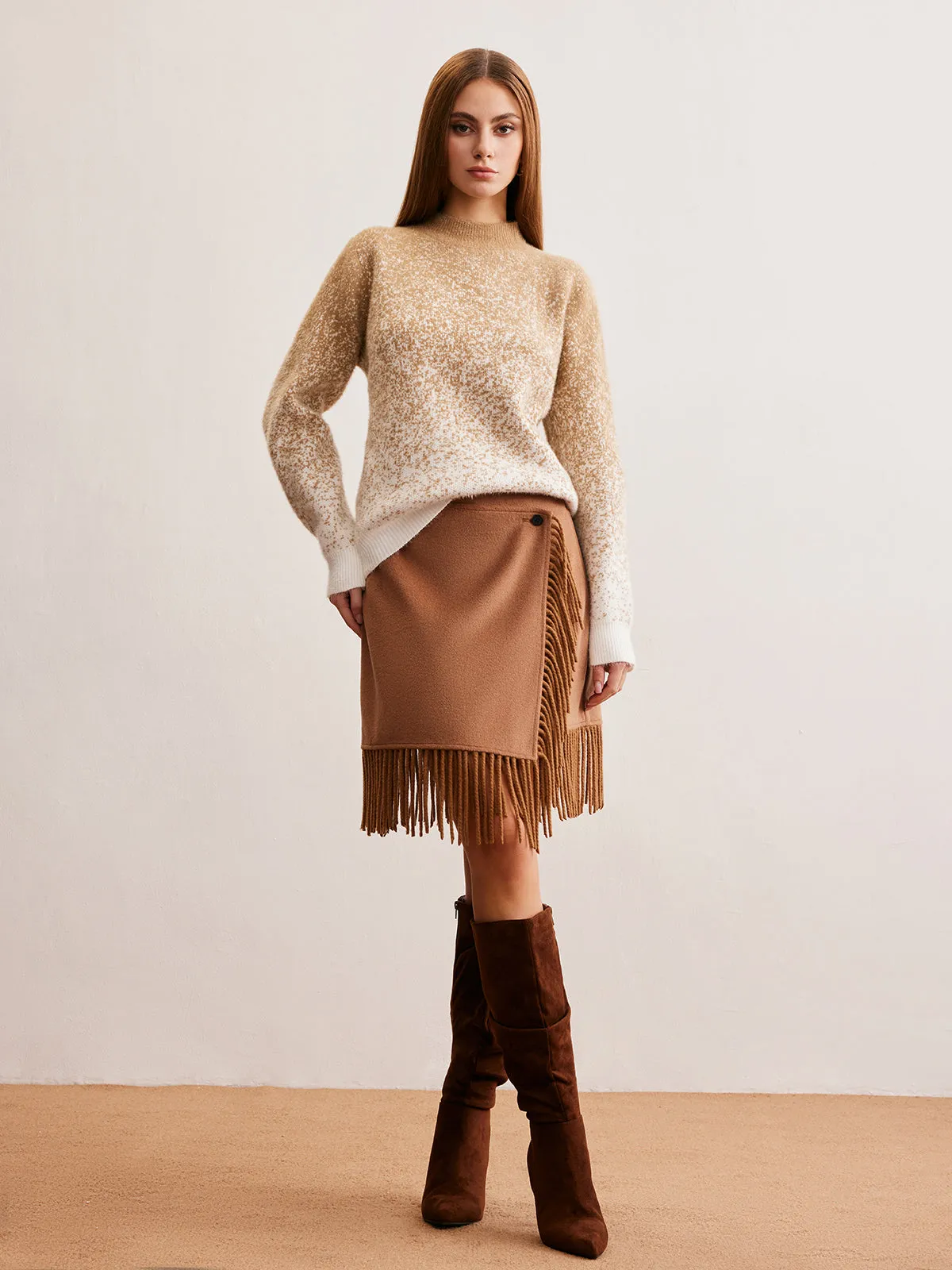 Romance Cashmere Gradient Sweater sold by COMMENSE product image thumbnail 4