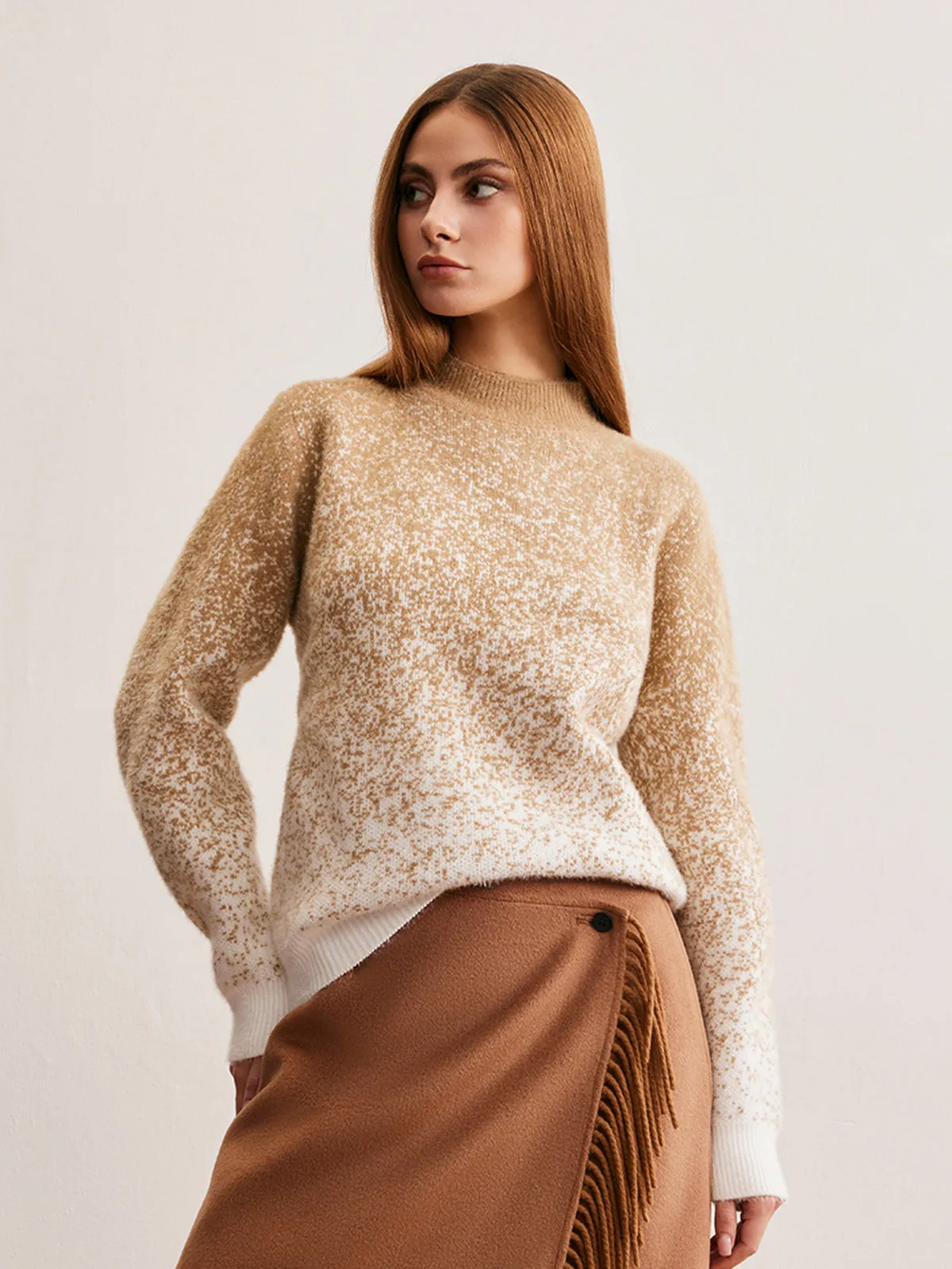 Romance Cashmere Gradient Sweater sold by COMMENSE product image thumbnail 3