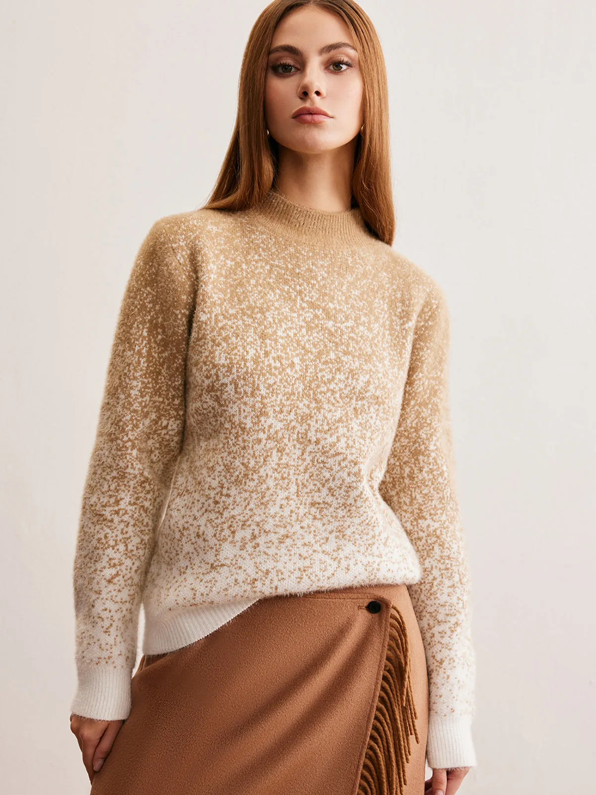 Romance Cashmere Gradient Sweater sold by COMMENSE product image thumbnail 5