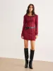 Plain Piping Tight Dress Without Belt sold by COMMENSE
