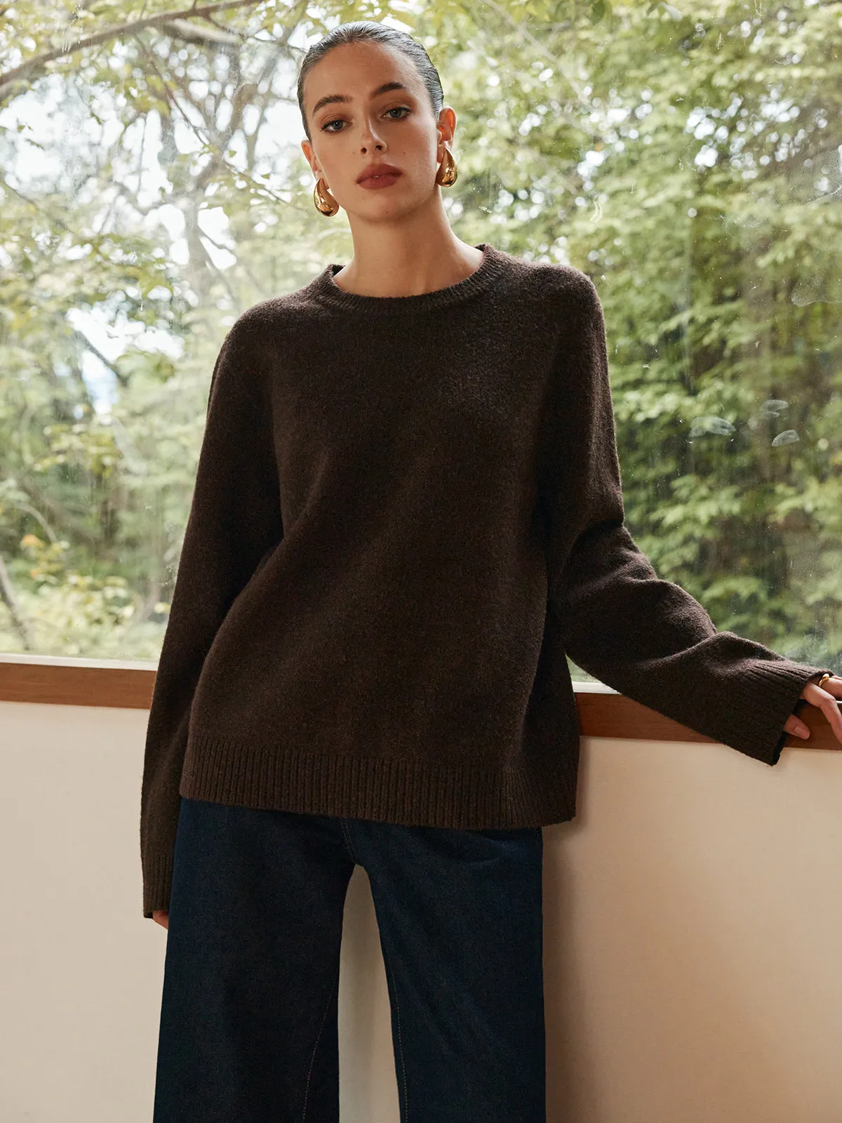 Leisure Cozy Draped Sweater sold by COMMENSE product image thumbnail 2
