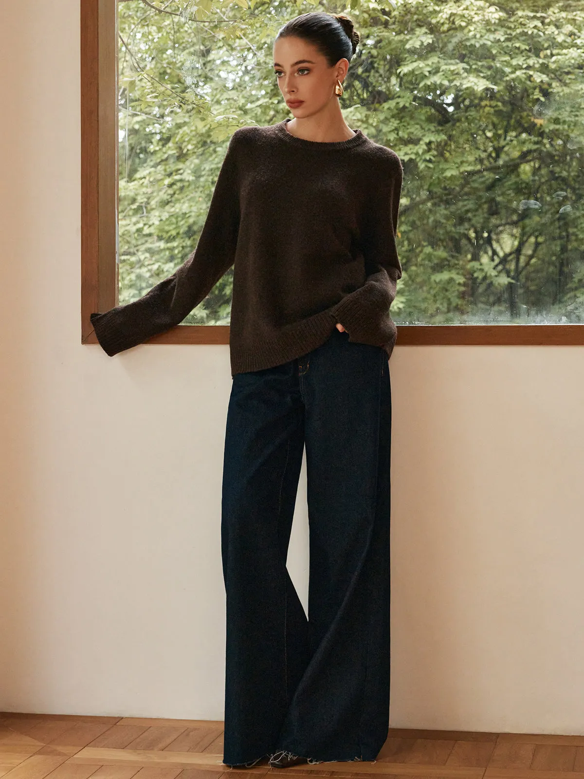 Leisure Cozy Draped Sweater sold by COMMENSE product image thumbnail 5