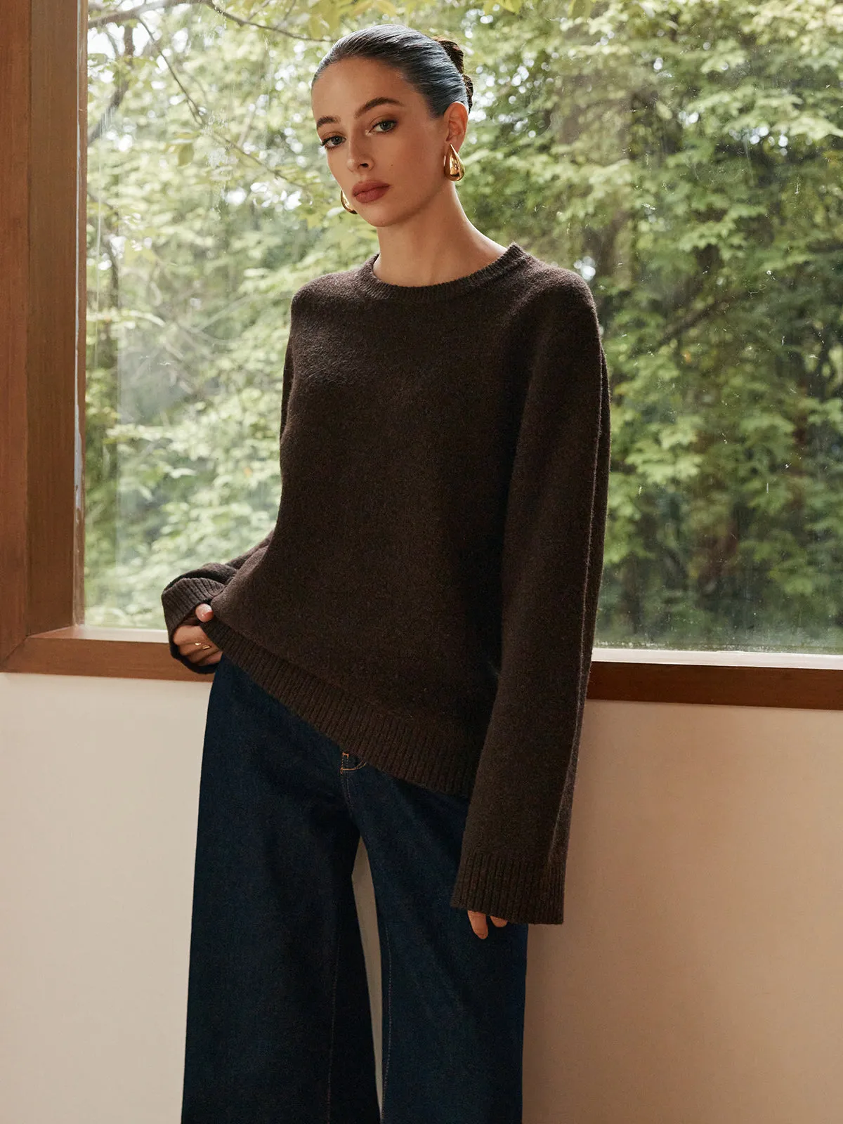 Leisure Cozy Draped Sweater sold by COMMENSE product image thumbnail 3