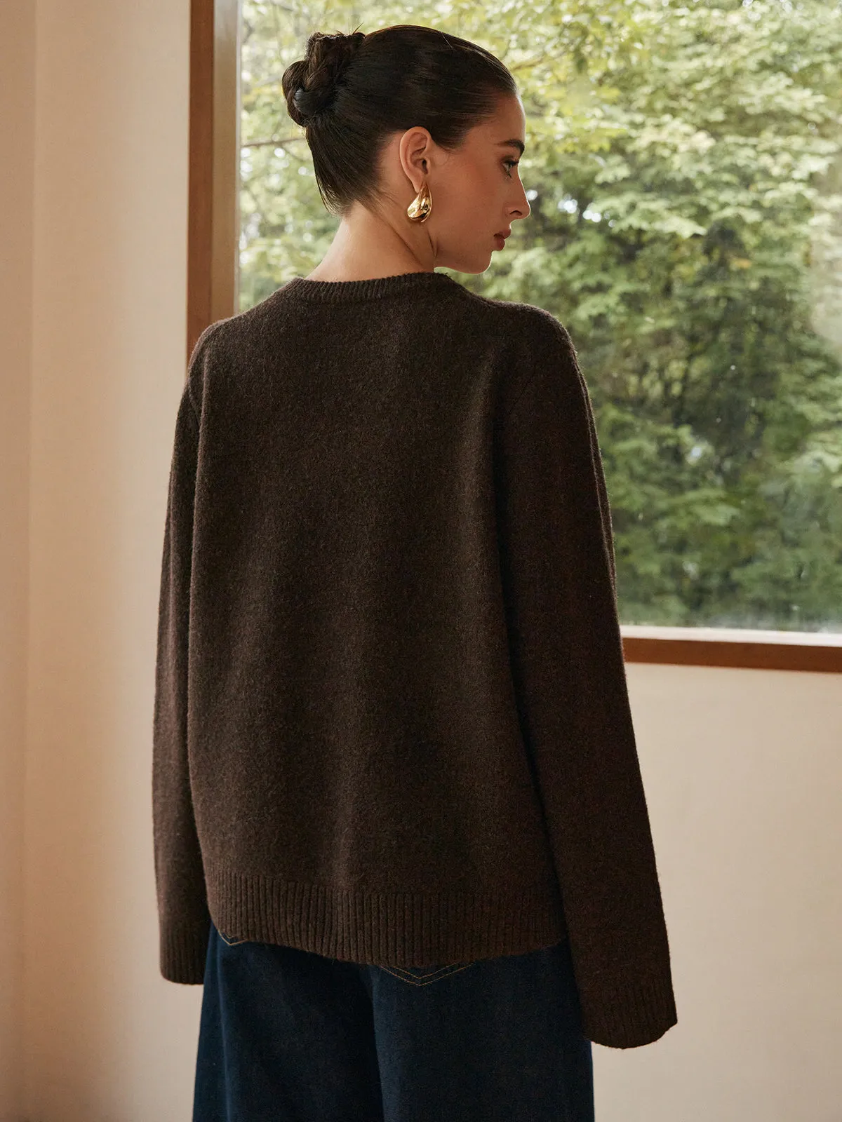 Leisure Cozy Draped Sweater sold by COMMENSE product image thumbnail 4