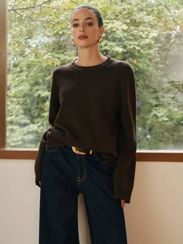 Leisure Cozy Draped Sweater sold by COMMENSE