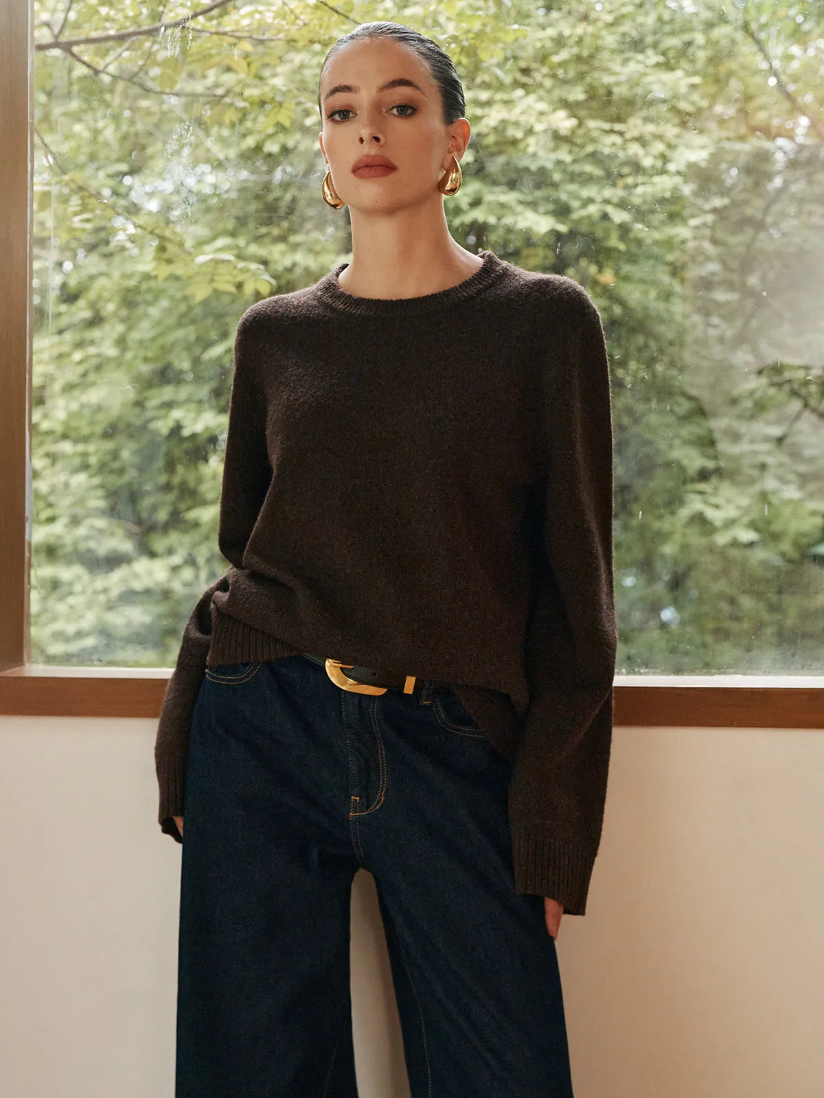 Leisure Cozy Draped Sweater sold by COMMENSE