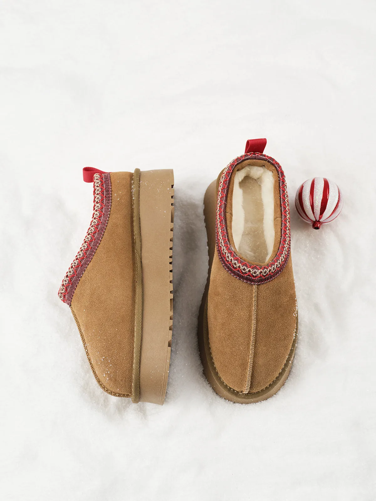 Fur Integrated Platform Snow Boots sold by COMMENSE