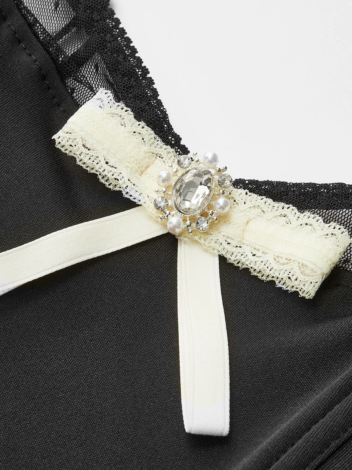 Rhinestone Bow Petite Cami Top sold by COMMENSE product image thumbnail 4