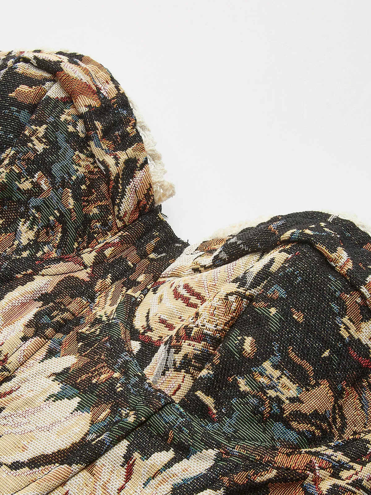 Retro Printed Structured Drawstring Corset sold by COMMENSE product image thumbnail 3