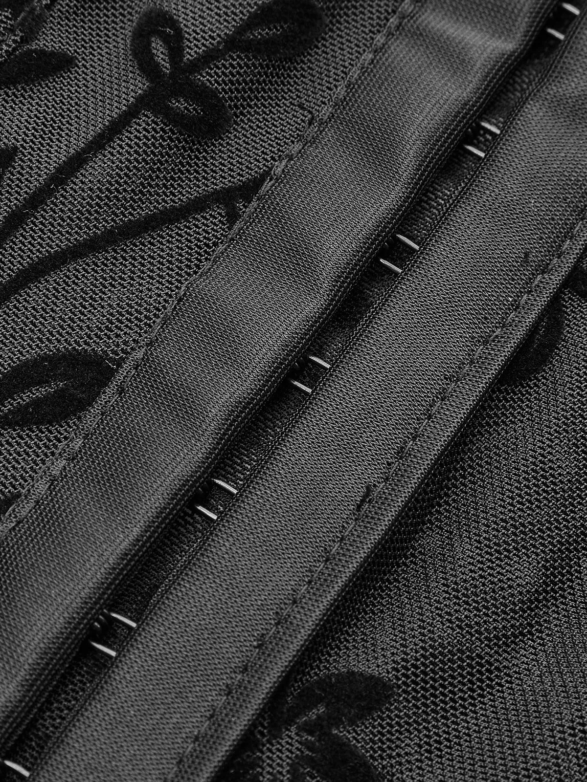 Floral Mesh Structured Corset sold by COMMENSE product image thumbnail 4