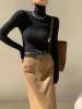 Minimalist Turtleneck Skinny Sweater sold by COMMENSE